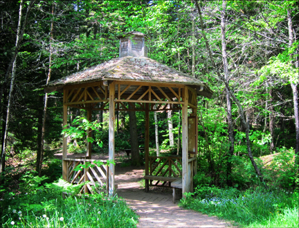 Gazebo near the Paul Smiths VIC parking lot